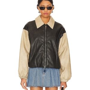 Lioness Nirvana Leather Bomber Jacket